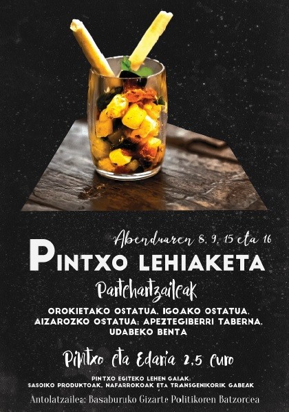 Pintxo lehiaketa eginen dute Basaburuko tabernek