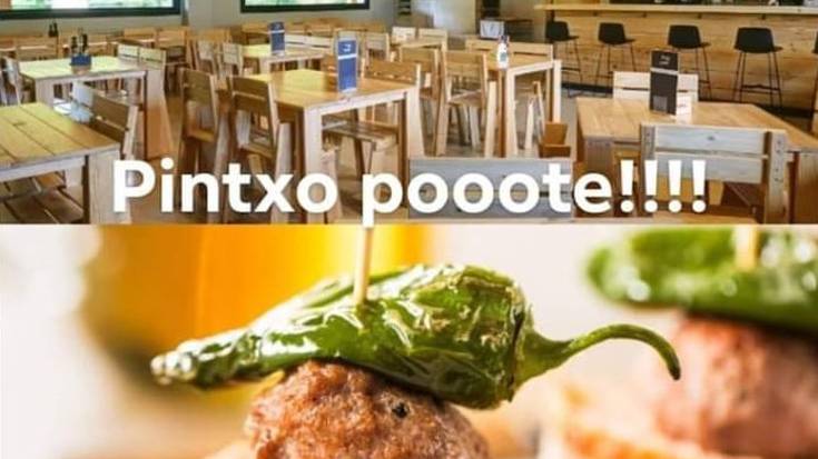 Izarpe kanpineko pintxo potea, bueltan