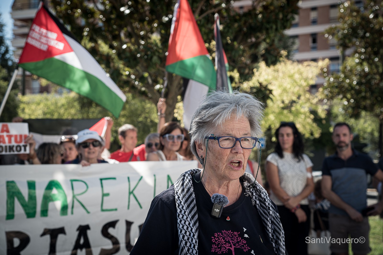 BDZko hiru kideek, sei hilabeteko espetxe zigorra, Palestinaren aldeko margoketengatik