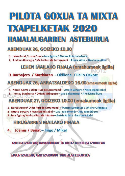 Pilota goxoko finalak