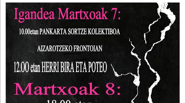 Kontzentrazioa: Martxoaren 8an, Emakume Langilearen egunean