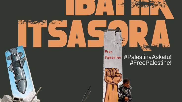 'Ibaitik itsasora' Palestinarekiko elkartasun martxa Larraintzartik pasatuko da