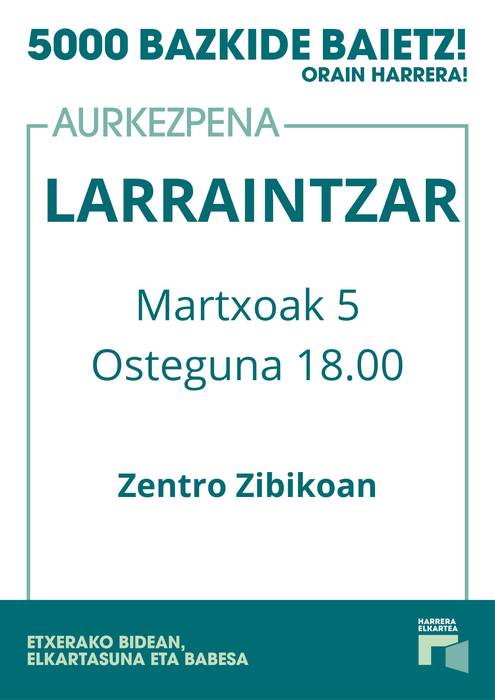 Harrera: etxerako bidean elkartasuna eta babesa