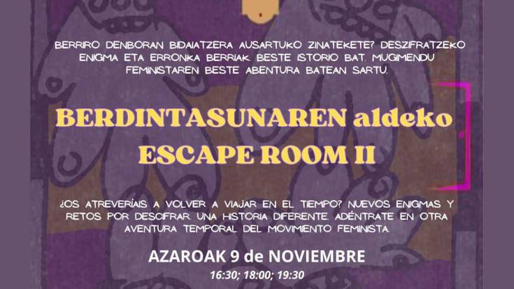 Berdintasunaren aldeko scape rooma