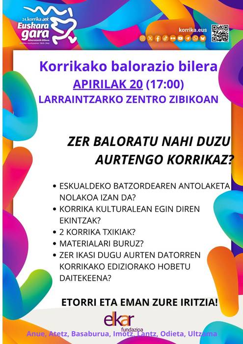 Korrika baloratzeko bilera