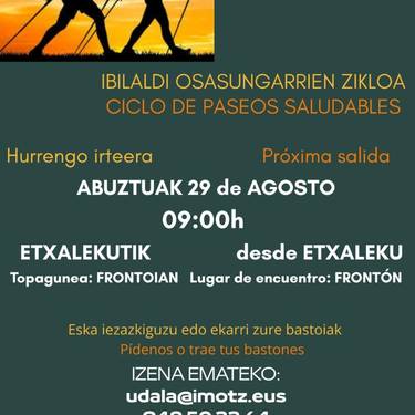 Ibilaldi osasungarrien zikloa: Etxaleku