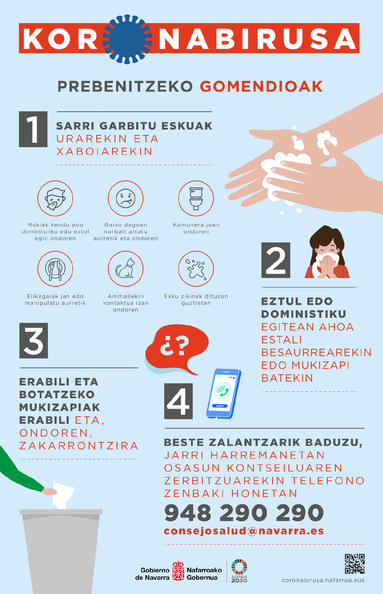 2 pertsona hil dira Lantzen, koronabirusak eraginda