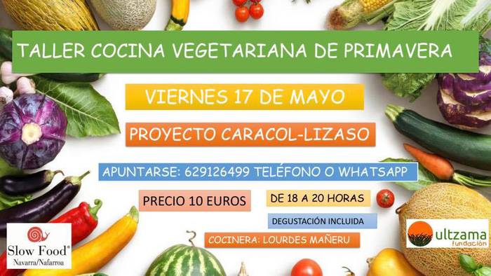 Udaberriko sukaldaritza begetariano tailerra