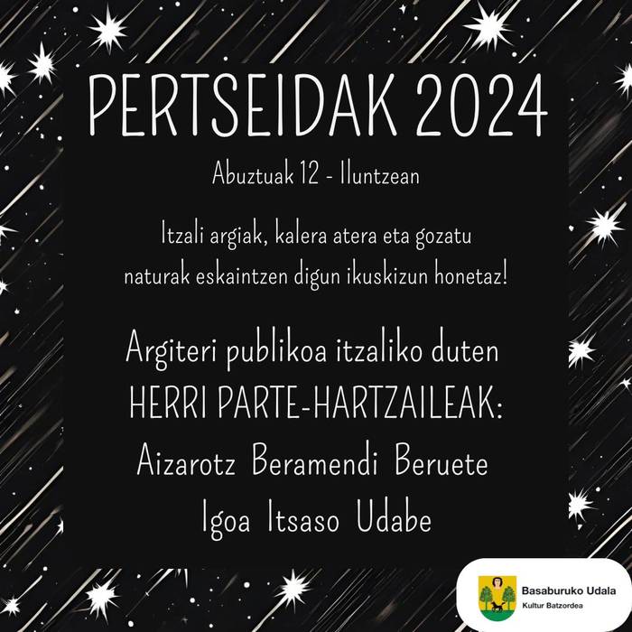 Pertseidak ikusteko ekimena Basaburuan