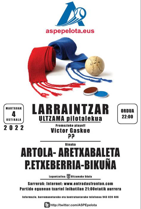 Pilota: Andoni Gaskue eta Victor, promoziozko playoffa