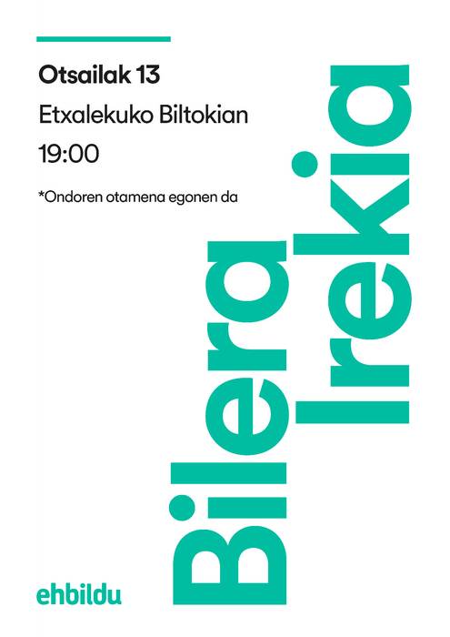 EH Bilduren bilera irekia