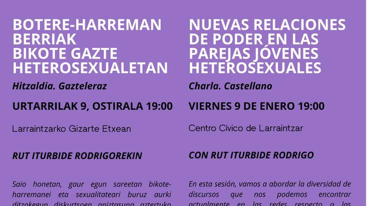 Botere-harreman berriak bikote gazte heterosexualetan