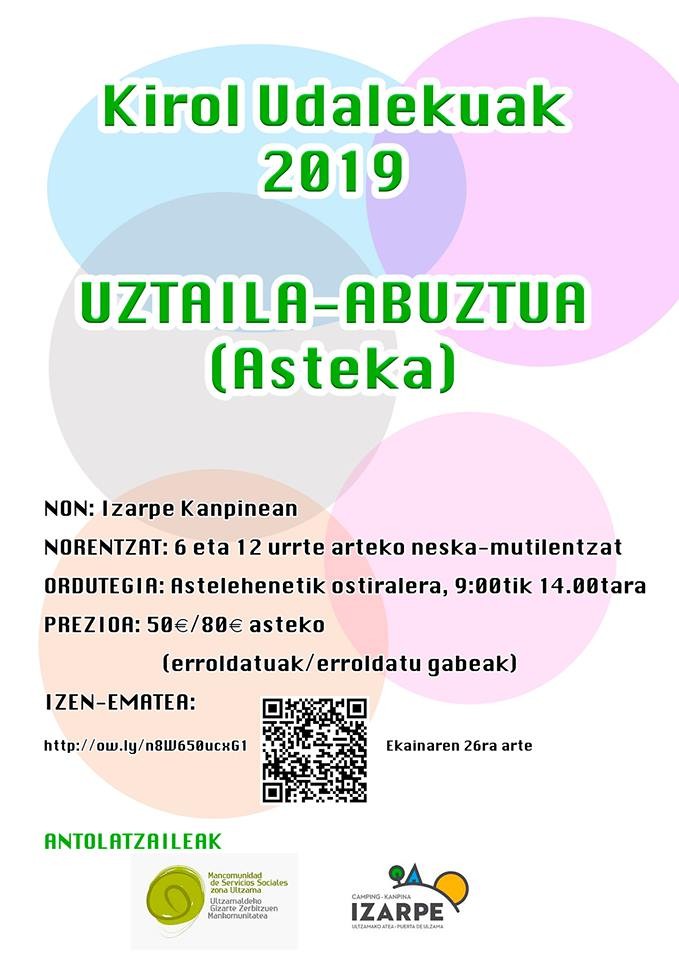 Kirol udalekuak antolatu dituzte Ultzamako Zerbitzu Sozialen Mankomunitateak eta Izarpe Kanpinak
