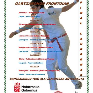 Gartzarongo XL. pilota txapelketa, igandeko partidak