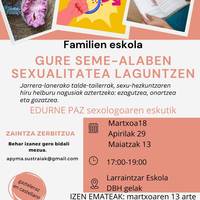 Familien eskola: Gure seme-alaben sexualitatea laguntzen