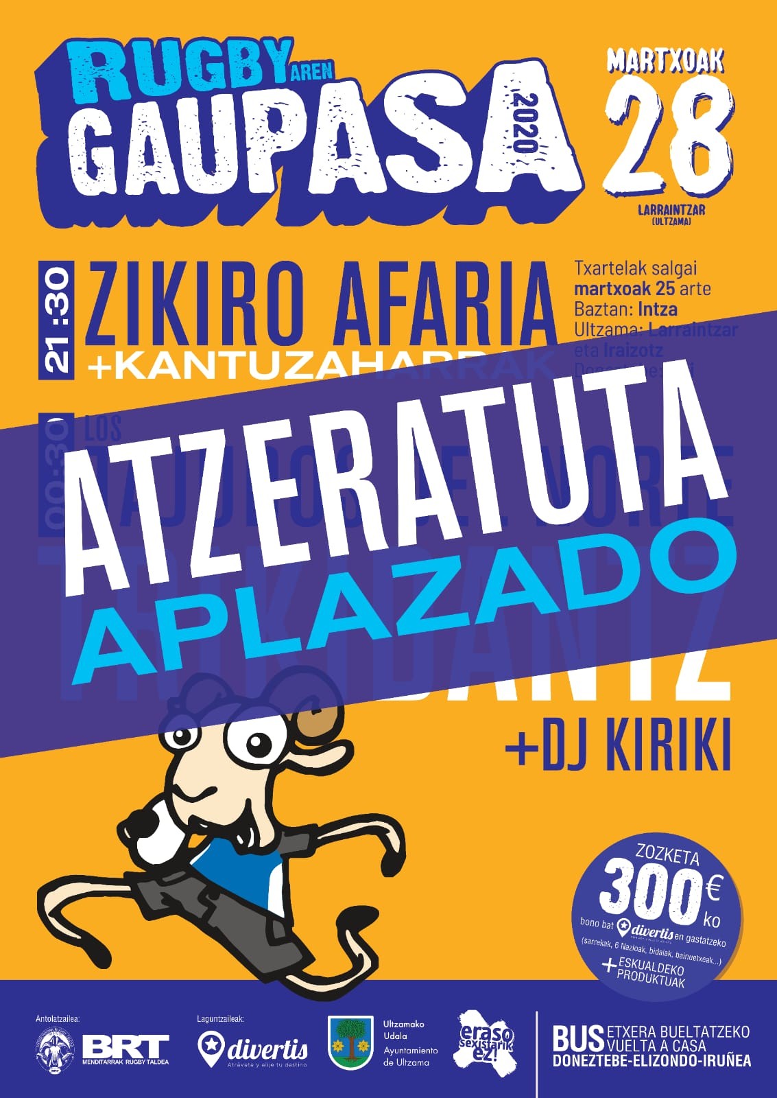 Eskualdeko jarduera agenda, bertan behera