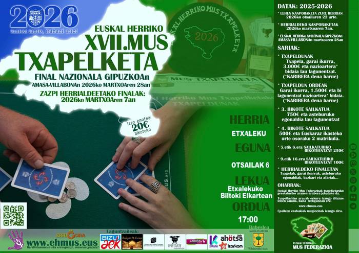 EHko mus txapelketa: Etxaleku