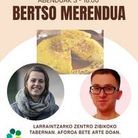 Bertso merendua: Ekhiñe Zapiain eta Aitor Irastortza