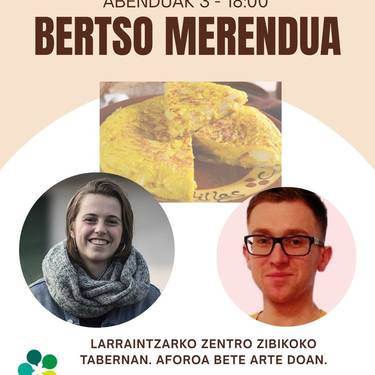 Bertso merendua: Ekhiñe Zapiain eta Aitor Irastortza