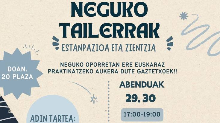 Estanpazioa eta zientzia tailerrak