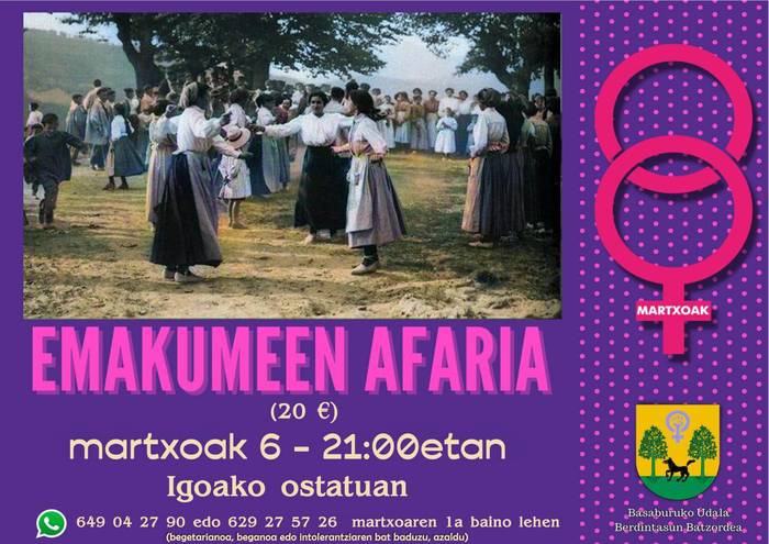 M8: Emakumeen afaria