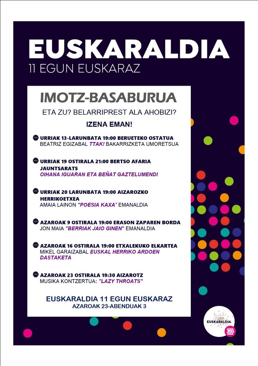 Euskaraldian izena emateko epea zabalik da