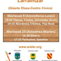Aralar Musika Eskola: Larraintzarko emanaldiak