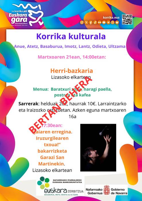Bertan Behera: Herri bazkaria eta bakarrizketa