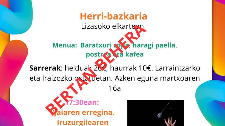 Bertan Behera: Herri bazkaria eta bakarrizketa