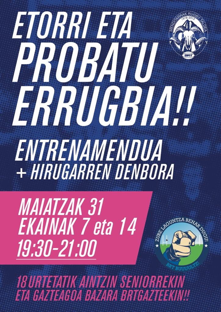 Baztan Rugby Taldeko senior taldea arriskuan